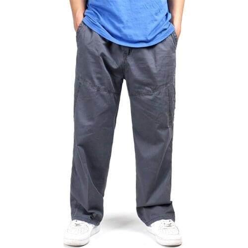 Mens Larg Size Pants New Brand Mens Military Loose Cargo Pants Man CASUAL PANTS More Pockets Trousers Overalls Big Size 5XL6XL