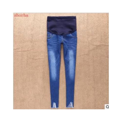 Spring autumn Opened pregnant women jeans Maternity Pants Pregnancy denim jeans clothes for pregnant women belly pants trousers