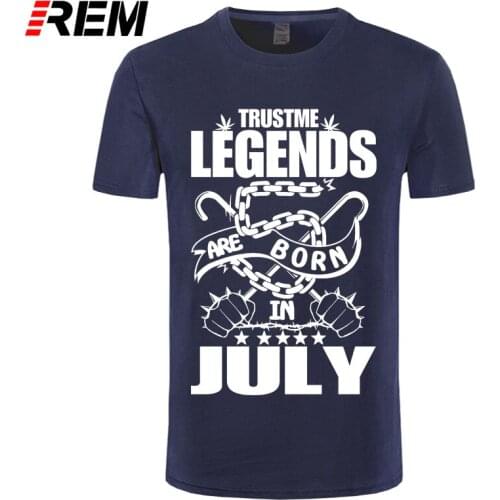 REM Fashion Men O Neck Hot Sale Shirt Legends Are Born In April T-Shirt - Birthday Tee shirt