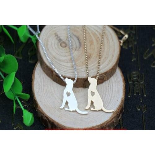 Labrador retriever dog necklace pet lovers pendant jewelry golden colors plated fast delivery