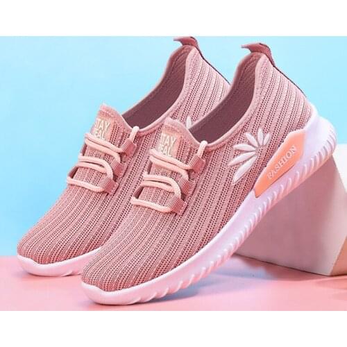 Women Shoes Fashion Breathable Walking Mesh Flat Shoes Woman White Sneakers 2021 Tenis Feminino Female Shoes zapatillas mujer