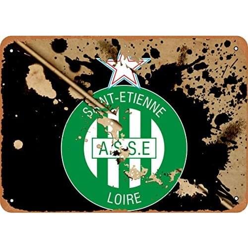 Metal Sign - As Saint Étienne AS Saint Etienne - 8 x 12 Vintage Look Tin Plate