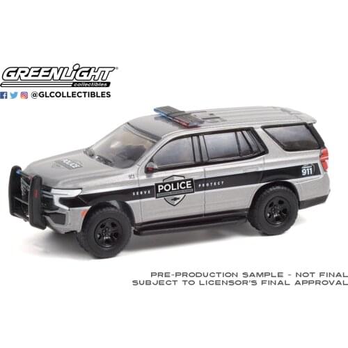 GreenLight 1:64 2021 CHEVROLET TAHOE PURSUIT VEHICLE 42960-F Alloy model car Metal toys for childen kids diecast gift