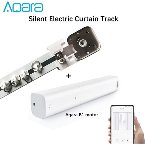 Aqara B1 Smart Curtain Motor With Curtain Track, Mijia APP Remote Control Motorized Electric Rail System For Smart Home