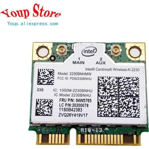 New Original intel 2230BN 2230BNHMW Wireless wifi card BT4.0 20200078 04W3765 for Lenovo Ideapad Y400 Y500 Y510P U310 U410 U510