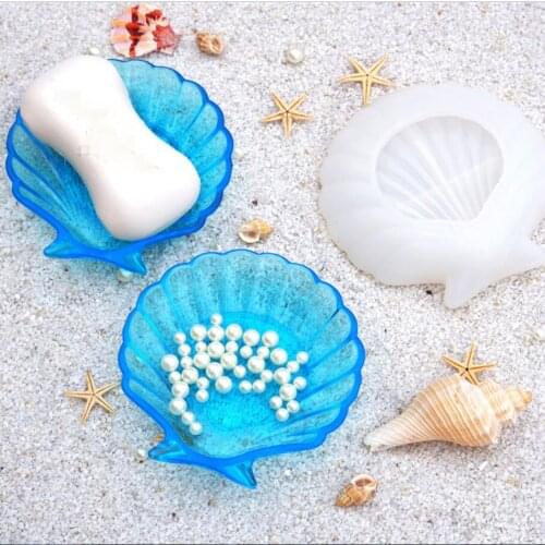 New Transparent Silicone Mould Resin Decorative Craft DIY shell storage plate Mold epoxy resin molds for jewelry
