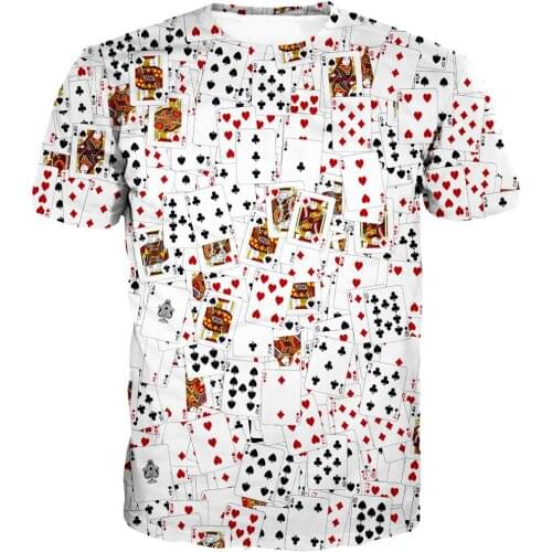 PLstar Cosmos 2019 New summer vibes Men t-shirt Poker Collage 3D Printed Unisex streetwear Casual t shirt Drop shipping