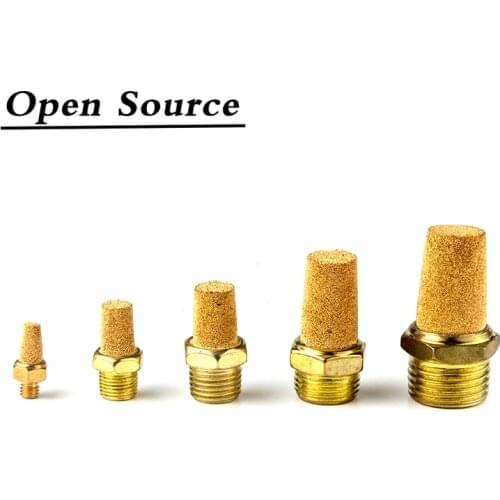 Pneumatic Muffler Copper Pagoda Muffler Solenoid Valve Muffler Air Silencers Pneumatic Components 1/8" 1/4" 3/8" 1/2" 3/4" 1"