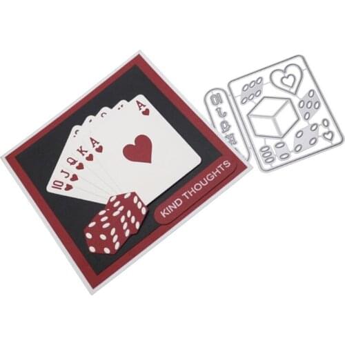 Poker Scorpion Metal Cutting Dies Stencil DIY Scrapbooking Album Stamp Paper Card Embossing Decor Craft die cut