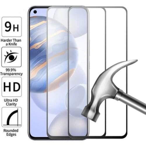 Full cover for huawei honor 30 pro plus v30 30s view 20 v20 lite 20s 20i tempered glass protective film phone screen protector