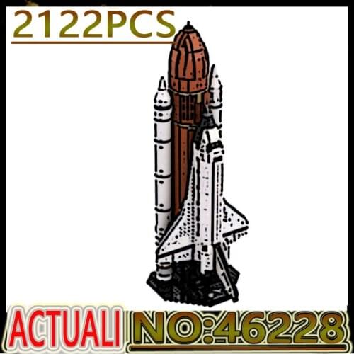 Hot High-Tech Spaceflight Launch Shuttle Model Building Blocks Spaceship MOC-46228 Bricks Kids Educational Toys Birthday Gift