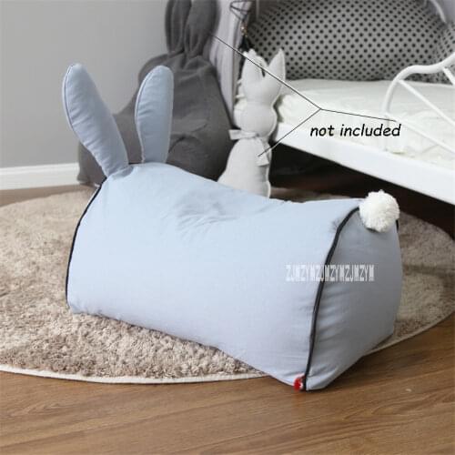 Portable Cotton Canvas Children Sofa Princess Simple Rabbit Cartoon Animal Sofa Washable Cute Bean Comfortable Baby Chair