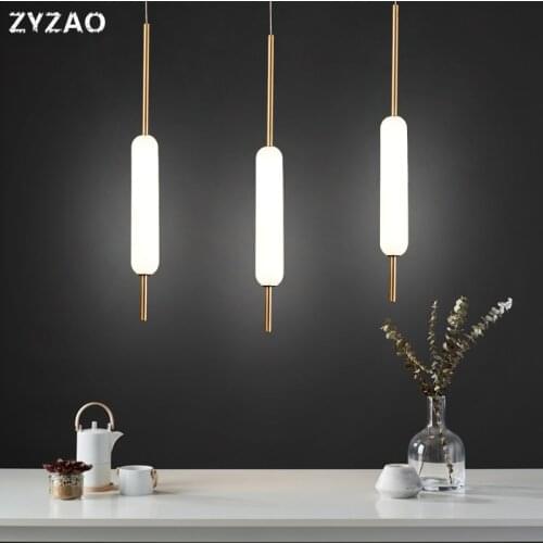 Post-modern Minimalist Designer Pendant Lights Living Room Study Bedroom Lights Nordic Model Room Hotel Bar Glass Led Hanglamp