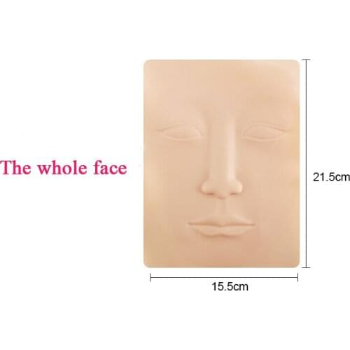 1pc 3D Silicone Tattoo Practice Fake Skin Blank Eye Lips Face For Microblading Permanent Makeup Tool Beginner Training Supplies