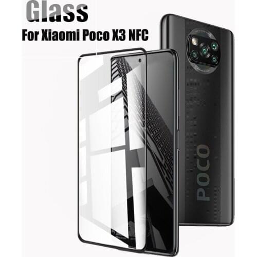 For Xiaomi Poco X3 NFC Glass For Poco X3 Tempered Glass 3D Protective Full Screen Protector For Poco M2 F2 Pro X2 X3 Lens Glass