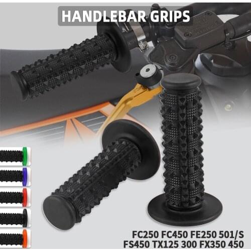 Dirt Pit Universal handlebar motorcycle Non-slip Handlebar grips For HUSQVARNA FC250 FC450 FE250 501/S FS450 TX125 300 FX350 450
