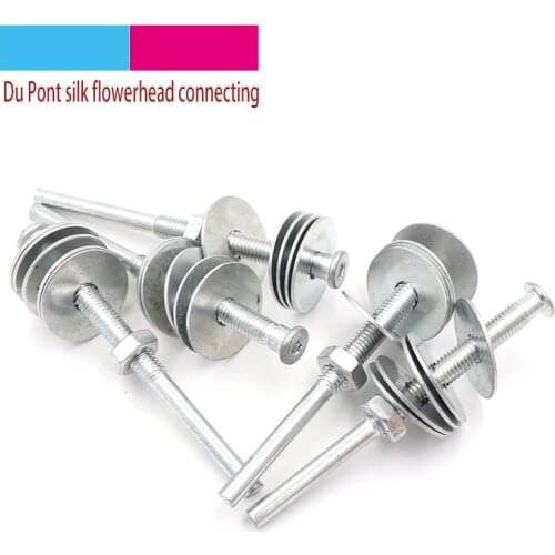1pcs Mandrel Connecting Rod 6mm Shank DuPont Polishing Head Screw Drill Polisher Extension Thread Rod With Washer Link