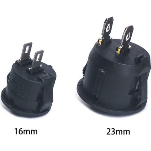10 pcs/lot KCD1-105 16mm/23mm 2 Pin 250V 3A Boat Switch Snap-in SPST ON OFF Rocker switch Position