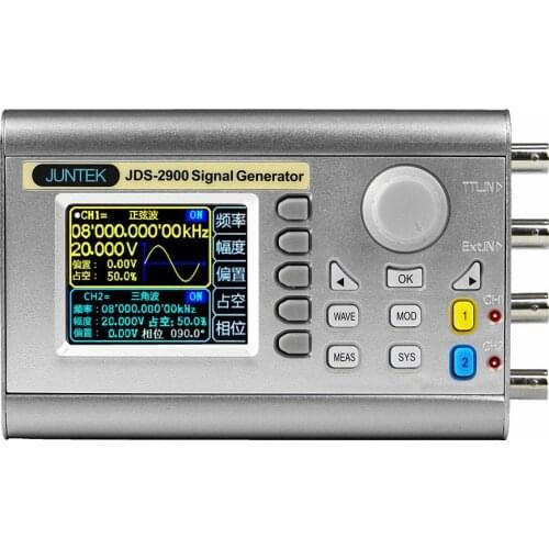 100% Original JDS2900 15MHZ Signal Generator Protable Digital Control Dual-Channel DDS Arbitrary Waveform Pulse Frequency Meter