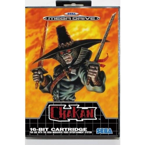 Chakan 16 bit SEGA MD Game Card With Retail Box For Sega Mega Drive For Genesis