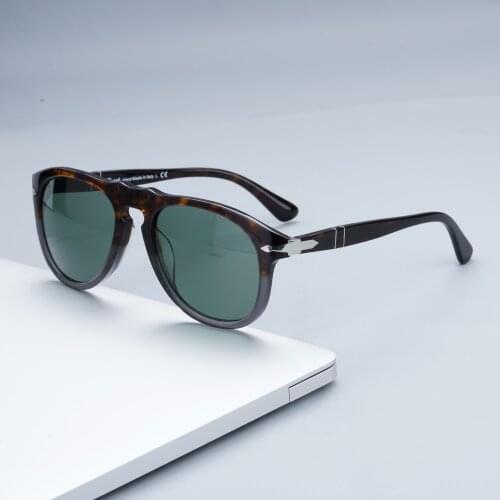 2021 Italian Designers Handmade Sunglassses Men and Women Real Glass Lenses Round Vintage Classical Retro Design