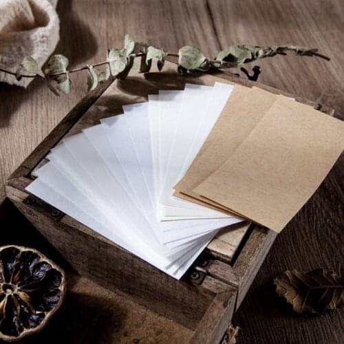 60Pcs Blank Material Paper Decorative write Kraft paper DIY Decor Craft paper Stationery Scrapbooking supplies