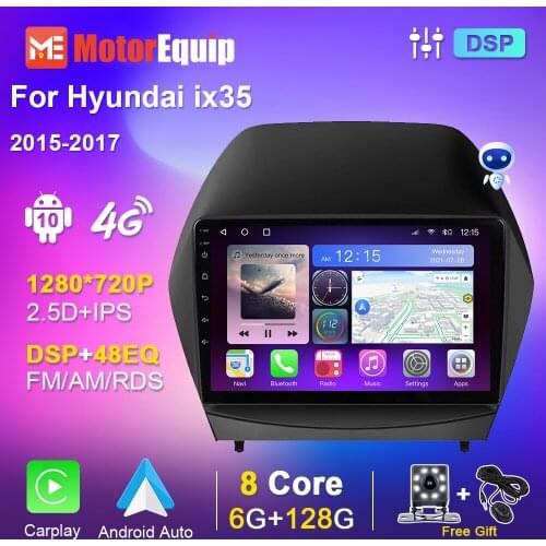 Car Radio Autoradio For Hyundai IX35 For Tucson 2 2015 2016 2017 Multimedia Player GPS Navigation RDS Video OBD Carplay No 2 din
