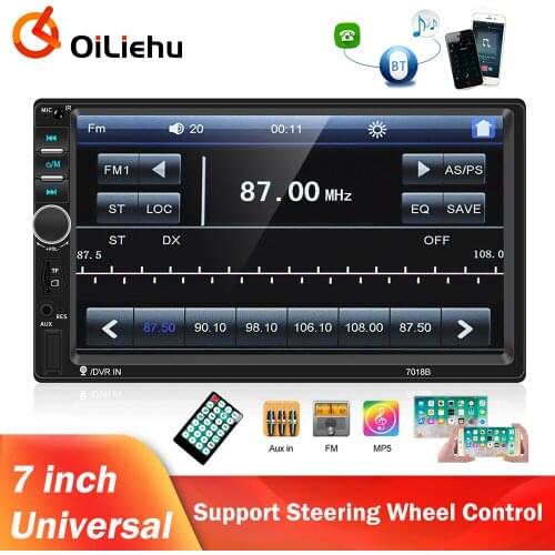 OiLiehu 2 Din Car Radio Multimedia MP5 Player 7" Auto Stereo Receiver For Volkswagen Nissan Hyundai Kia Toyota LADA Ford