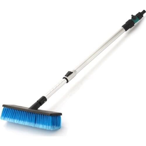 Car Automatic Telescopic Long Rod Spray Water Brush Auto Windshield Window Wipe Glass Cleaner Washing Tool