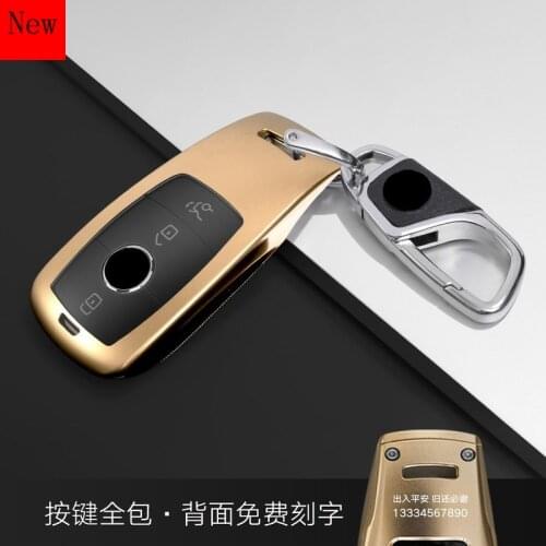 High-Quality Aluminium Alloy Car Smart Key Case Cover for Mercedes-Benz E300l C260l GLC GLE GLB S350 C200 A200 GLS