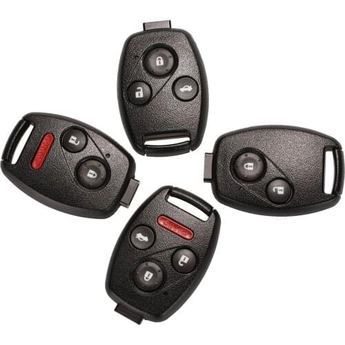 Kutery Car Key Shell For Honda Accord Civic Fit City Odyssey Element CRV Jazz HRV Pilot No Blade Remote Car Key Cover Case