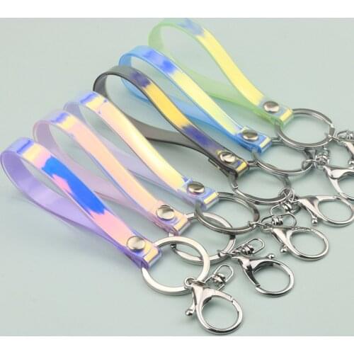 Color Leather Cord Lanyard Keychain Neck Strap for Car Bag USB Camera Pendant Hang Rope Mobile Phone Strap