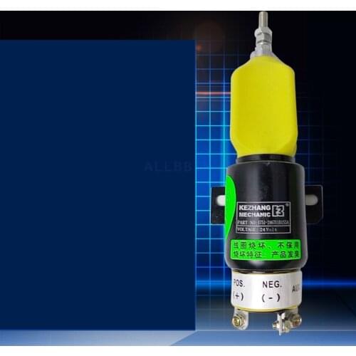 For Hyundai R215 225-7 Excavator Flameout switch solenoid valve flameout solenoid valve 3864274 flameout Excavator Accessories