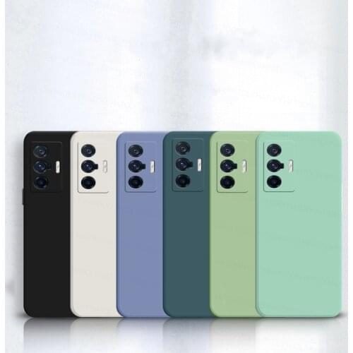 For Vivo Y50 Y30 Case Cover Vivo Y17 Y19 Y12 V15 V11 V17 Pro Liquid Silicone Shockproof Bumper Soft Phone Back Case For Vivo V17