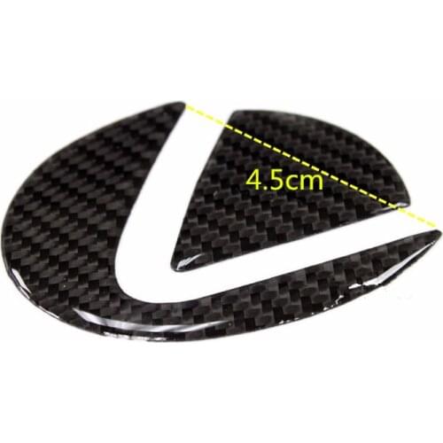 Carbon Fiber Steering Wheel Emblem Insert Decal For Lexus IS GS ES RC RX F Sport