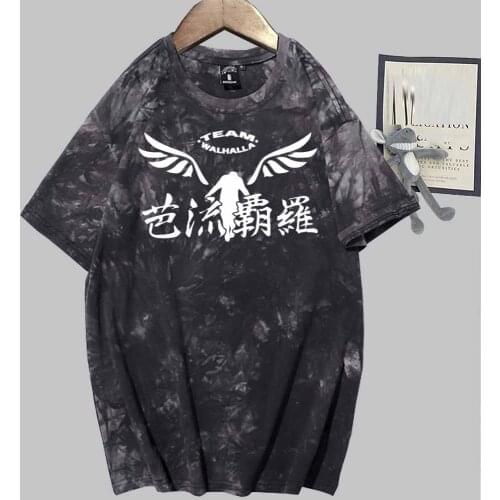 Tokyo Revengers Logo Short Sleeve O-neck Anime Male and Female Tie Dye T-shirt