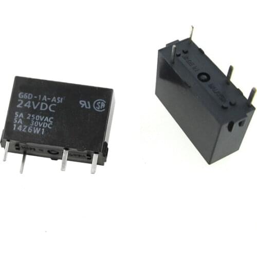 HOT NEW 24V relay G6D-1A-ASI-24VDC G6D-1A-ASI G6D 1A ASI G6D1AASI DC24V 24VDC 24V 5A 4PIN