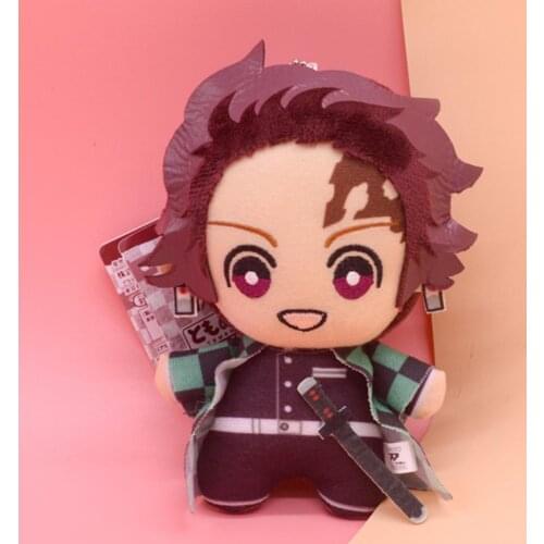HOT Anime Demon Slayer Agatsuma Zenitsu Kamado Nezuko Plush Toys Cartoon Doll Pendant Gift 15CM