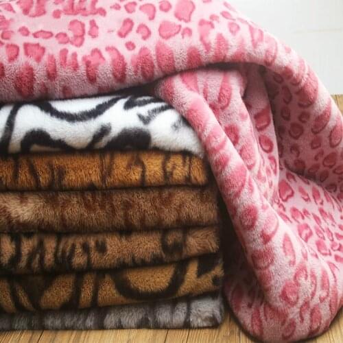 Imitation Rex rabbit leopard fur plush fabric For sewing clothes counter display background cloth pillow tablecloth sofa cushion
