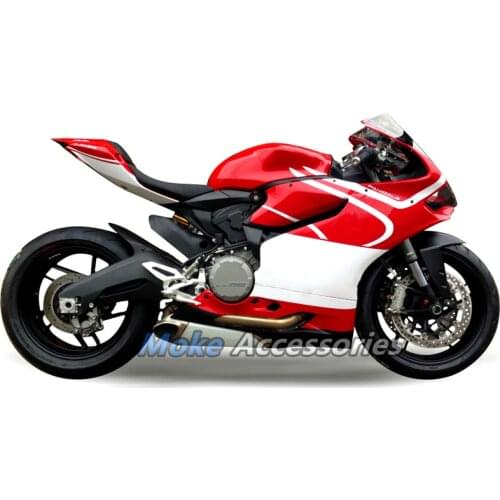 Motorcycle Fairings Kit Fit For Ducati 899 1199 2012-2014 Bodywork Set High Quality ABS Injection Red White/3