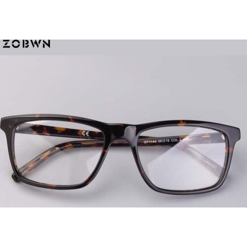 Classic retro glasses man business male Oculos de grau masculinos with Turtle crack High cost performance big size quadros shape