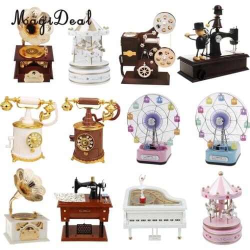 MagiDeal Piano Music Box Ballet Dancer Dancing Mechanical Musical Boxes Toy Vintage Home Decor Creative Gift