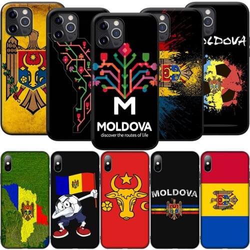 GX193 Republica Moldova Silicone Soft Case for iPhone 12 Mini 11 Pro XS Max XR X 8 7 6 6S Plus 5 5S SE 2020