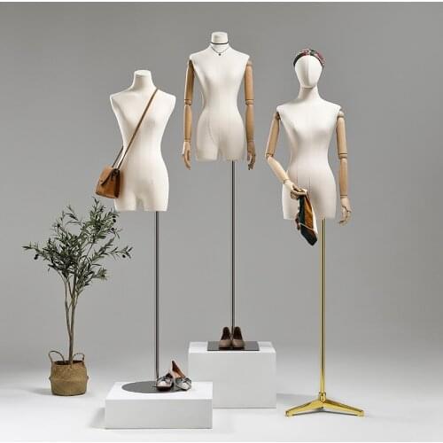 New Style Korean Clavicle Model Women Half Body Mannequin Clothing Display Rack Women Mannequin