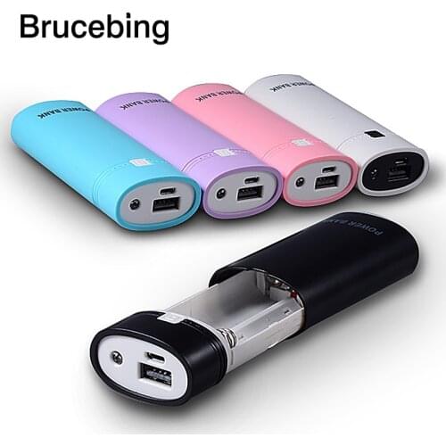 New! Ultra thin universal protable 5600mAh 5V USB cable Power Bank Case Kit 18650 Battery(No) Charger DIY Box