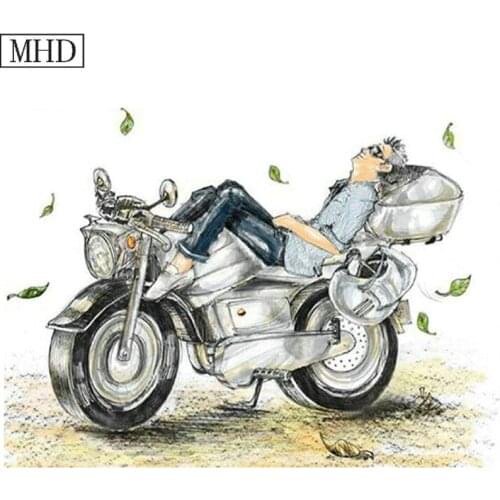 New arrival needlework 3D motorcycle picture 5d diy diamond painting cross stitch full square drill crystal mosaic home decor