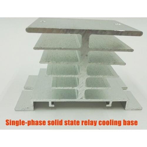 Single-phase aluminum solid state relay Heat sink radiator cooling base solid special heat dissipation SSR 40DA 80DA