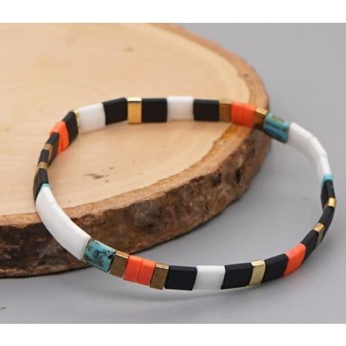 Autumn and Winter Bohemian TILA Rice Beads Beaded Bracelet Women Jewelry Handmade Armband Miyuki Joyeria Accessories