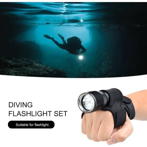 Diving Flashlight Gloves Stretch Cloth Underwater Photography Flashlight Protective Sleeve for Hunting Water Sports