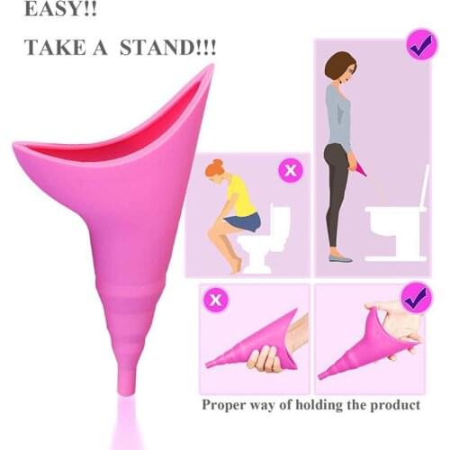 Toilet Portable Peeing Standing Female Urinal Travel Portable Write Standing For Women Device Car Urinal Pee Urinals For Women